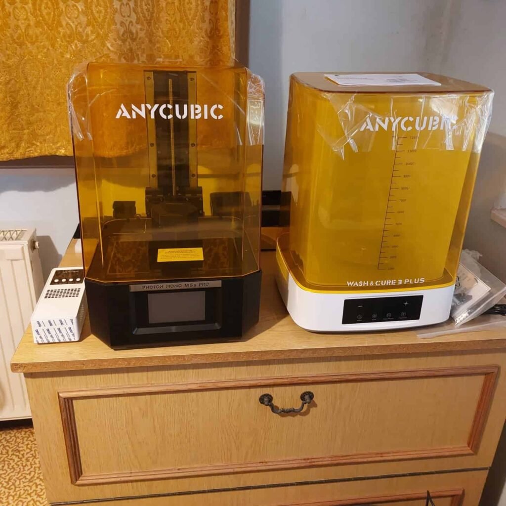 view of our own purchase testing anycubic photon mono m5s pro 3d printer for miniatures uk unboxing package arrival several weeks to months